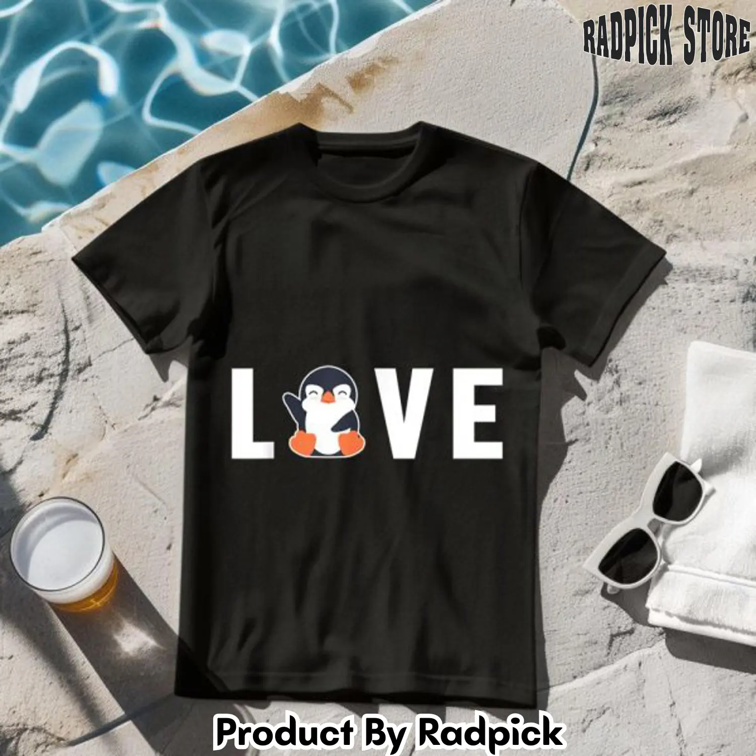 Love sea bird king penguin tshirt rp2641530